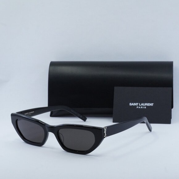 Saint Laurent SLM126 001 Cat Eye Sunglasses - Black